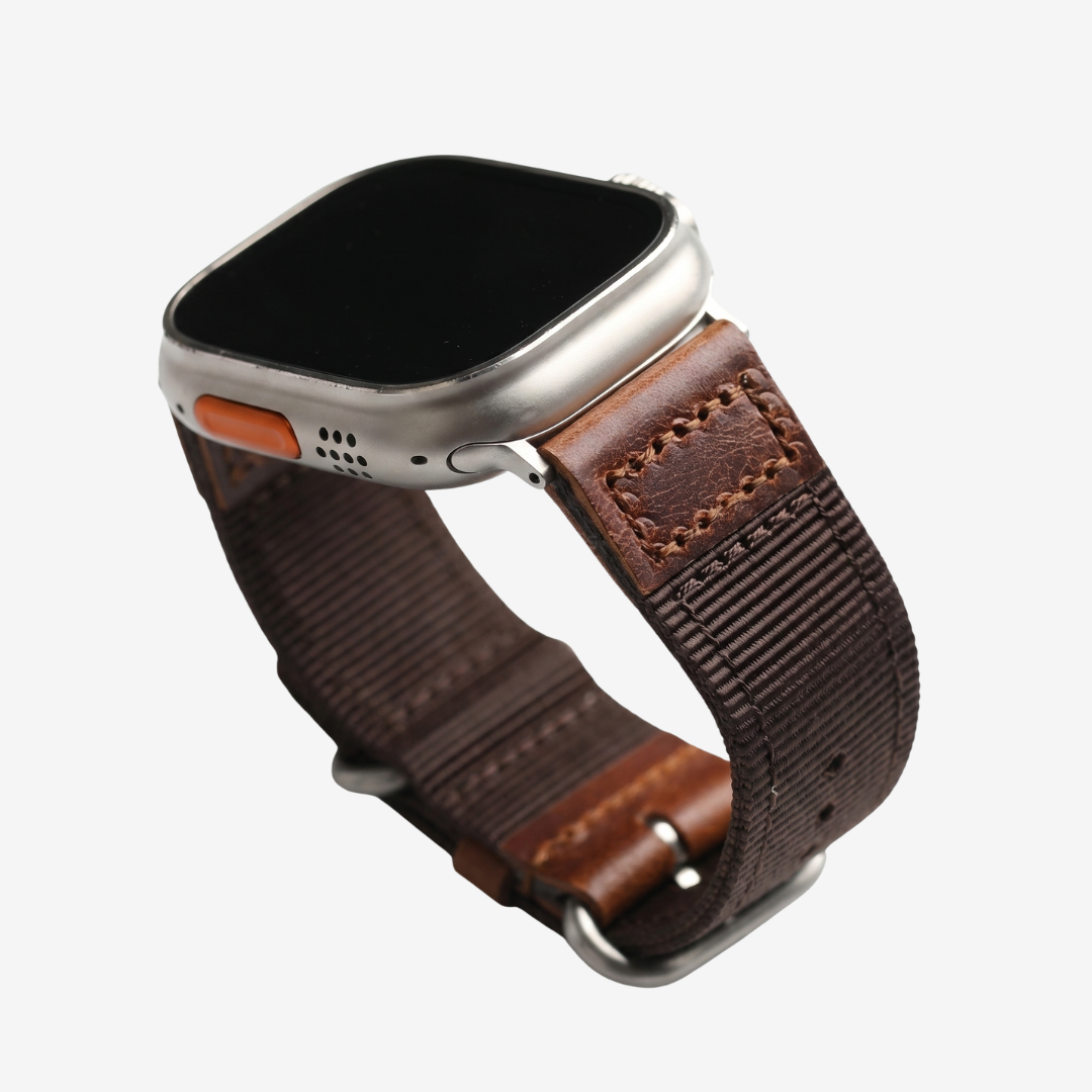 Handmade Nylon Leather Band For Apple Watch - Watch Band