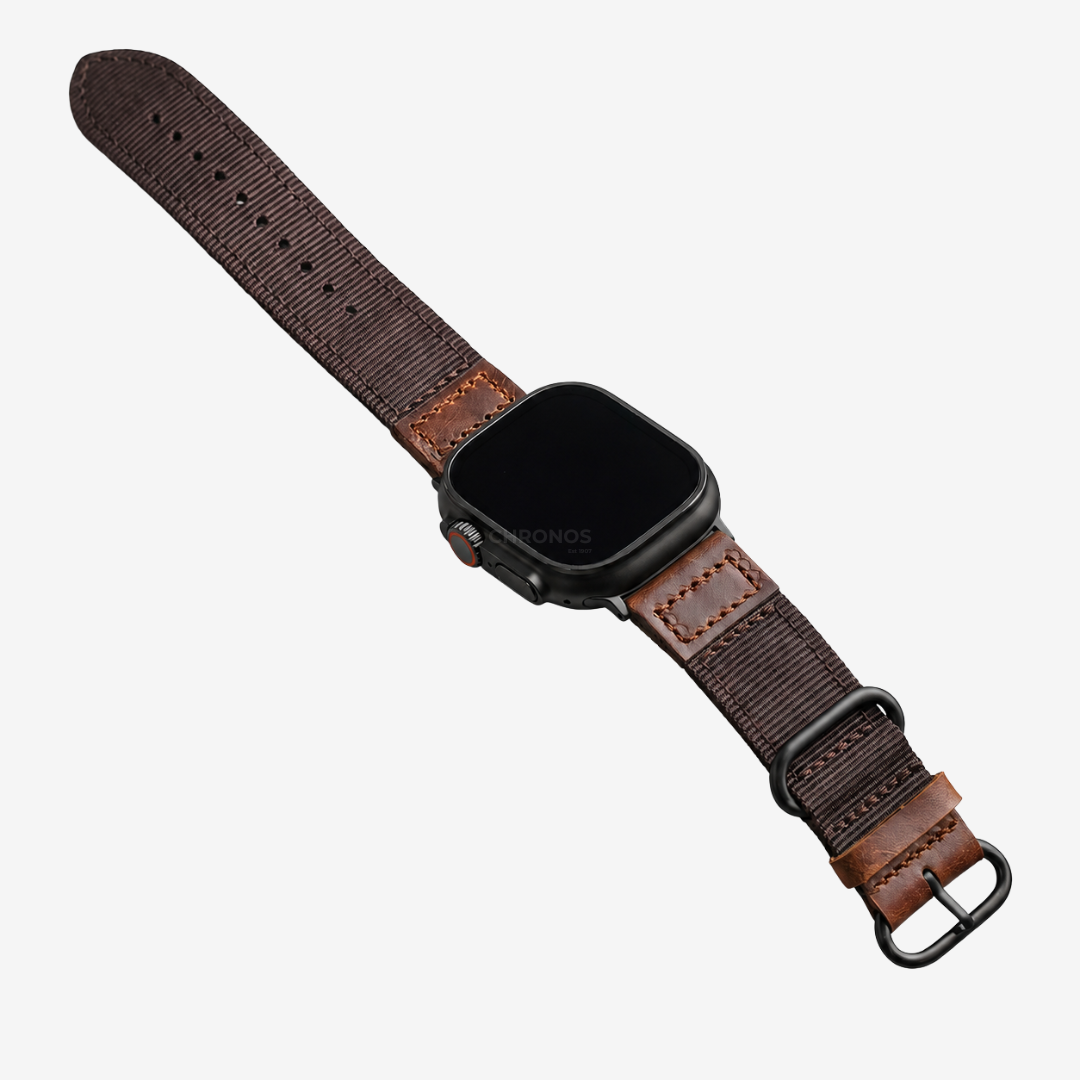 Handmade Nylon Leather Band For Apple Watch - Watch Band