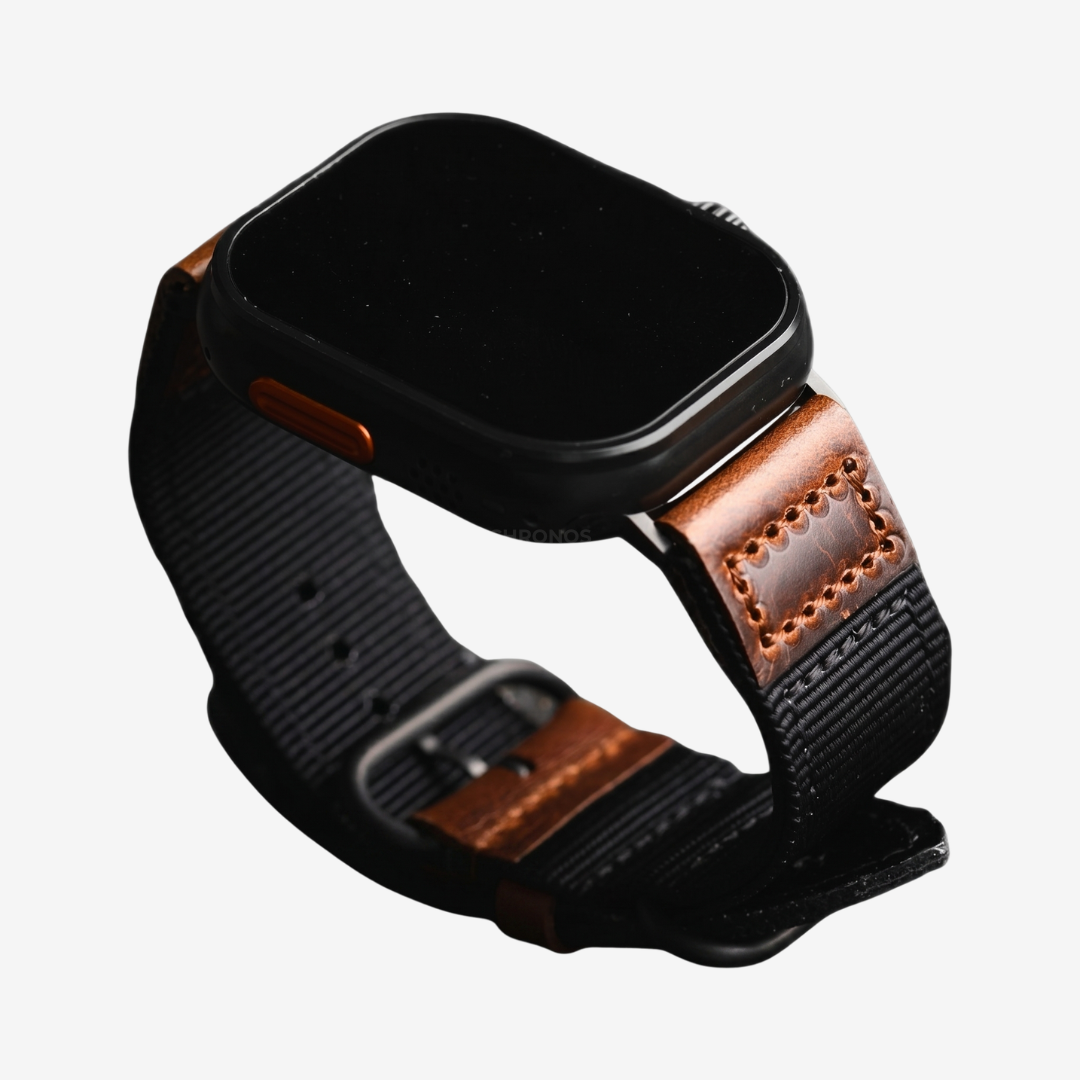Handmade Nylon Leather Band For Apple Watch - Watch Band