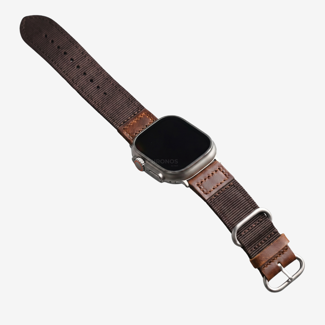 Handmade Nylon Leather Band For Apple Watch - Watch Band