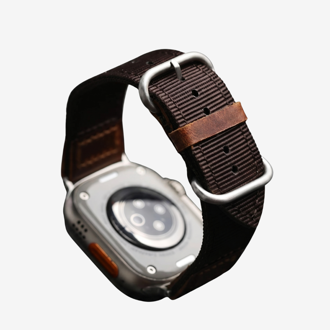 Handmade Nylon Leather Band For Apple Watch - Watch Band