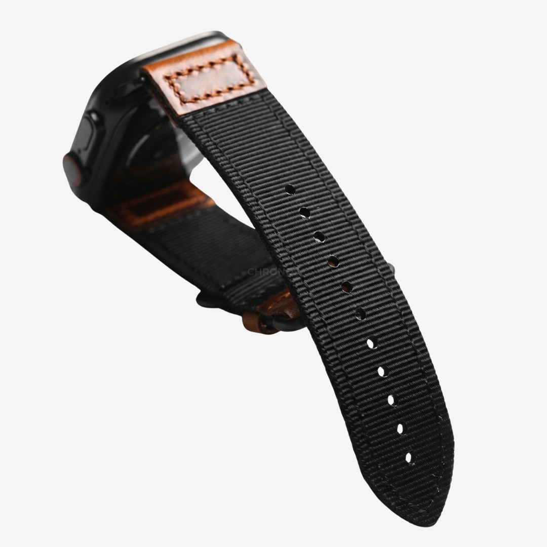 Handmade Nylon Leather Band For Apple Watch - Watch Band