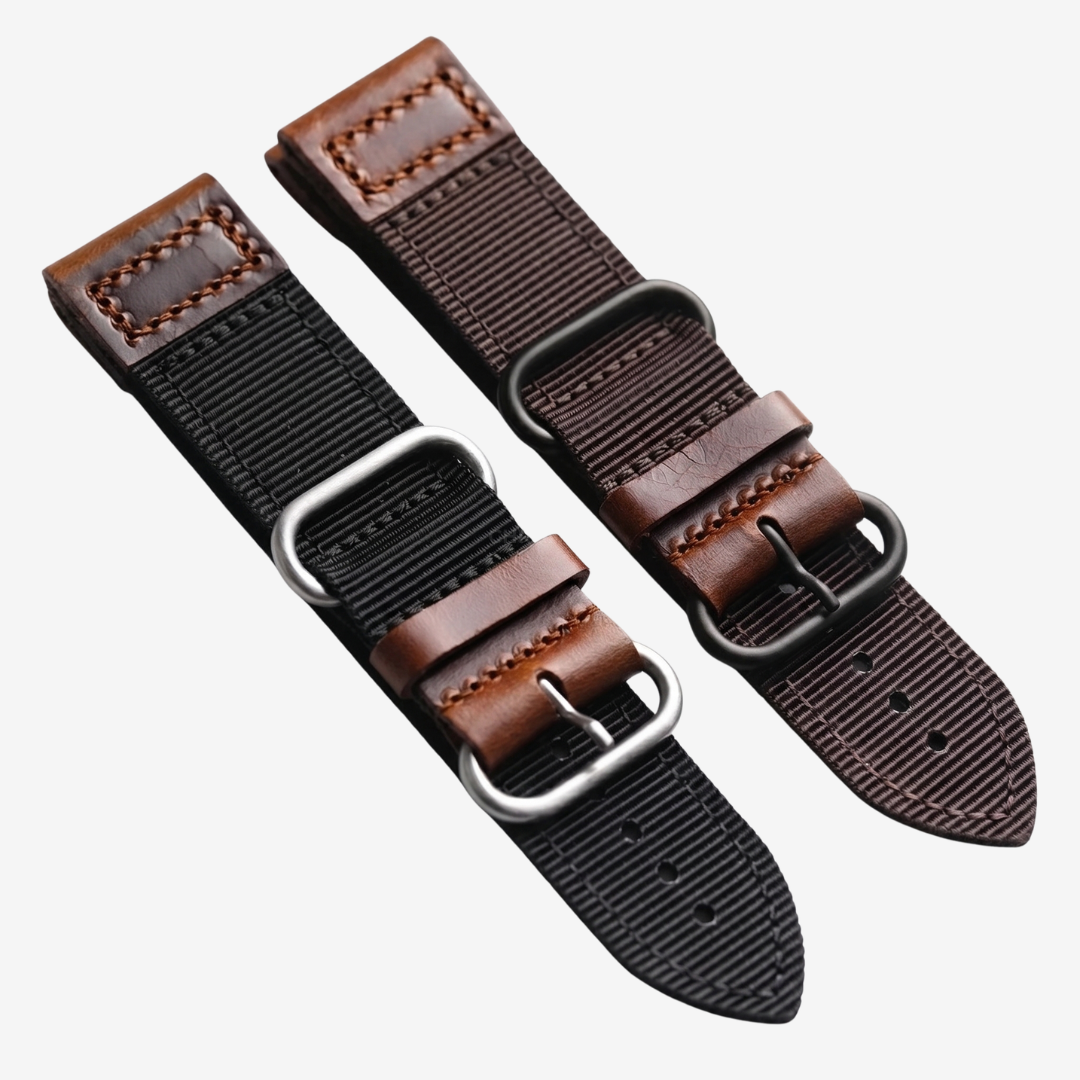 Handmade Nylon Leather Band For Apple Watch - Watch Band
