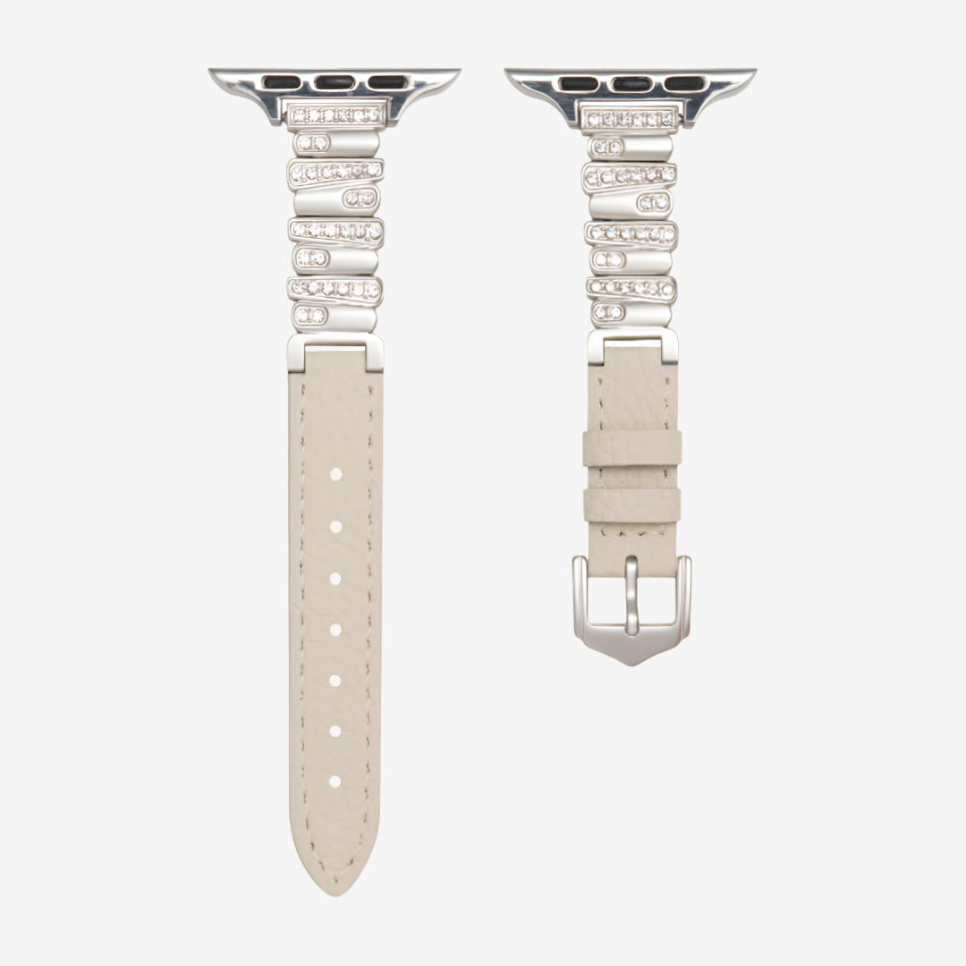 Hathor Leather Strap - Starlight / 49mm/46mm/45mm/44mm - Watch Band
