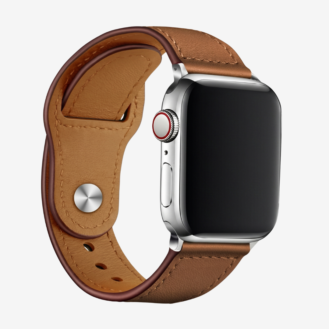Leather Loop Strap for Apple Watch - Brown / 44mm/45mm/46mm/49mm - Watch Band