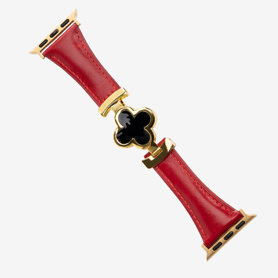 Lucky Leather Strap - Red Gold / 49mm/46mm/45mm/44mm - Watch Band
