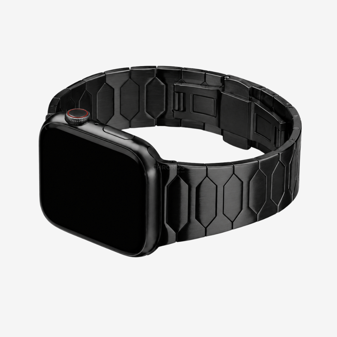 Luxe Stainless Steel Band For Apple Watch - Black / 49mm - Watch Band