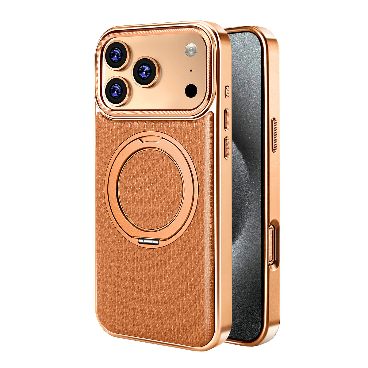 Luxury Leather MagCase with Rotating Bracket Holder — Chronos 1907