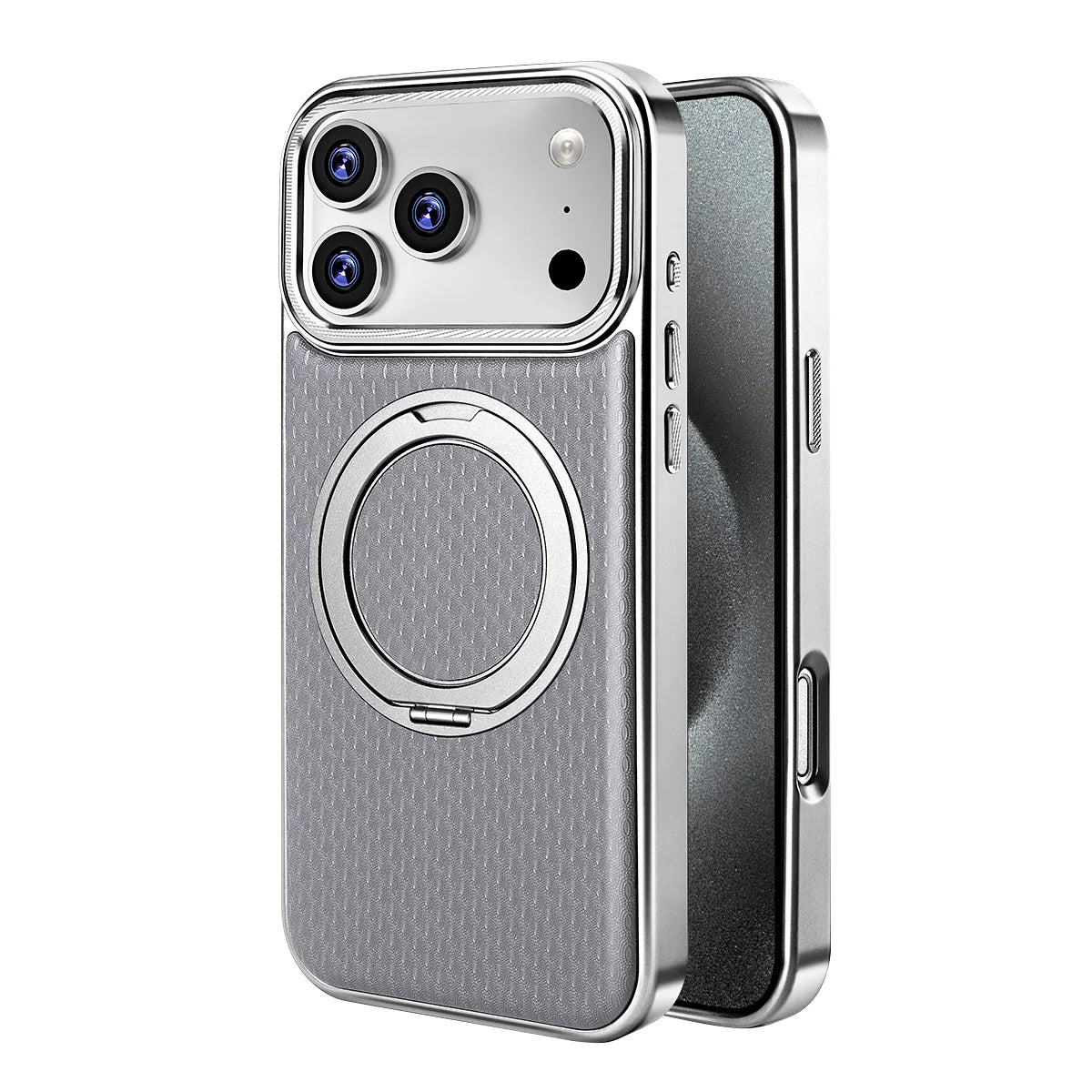 Luxury Leather MagCase with Rotating Bracket Holder - Watch Case