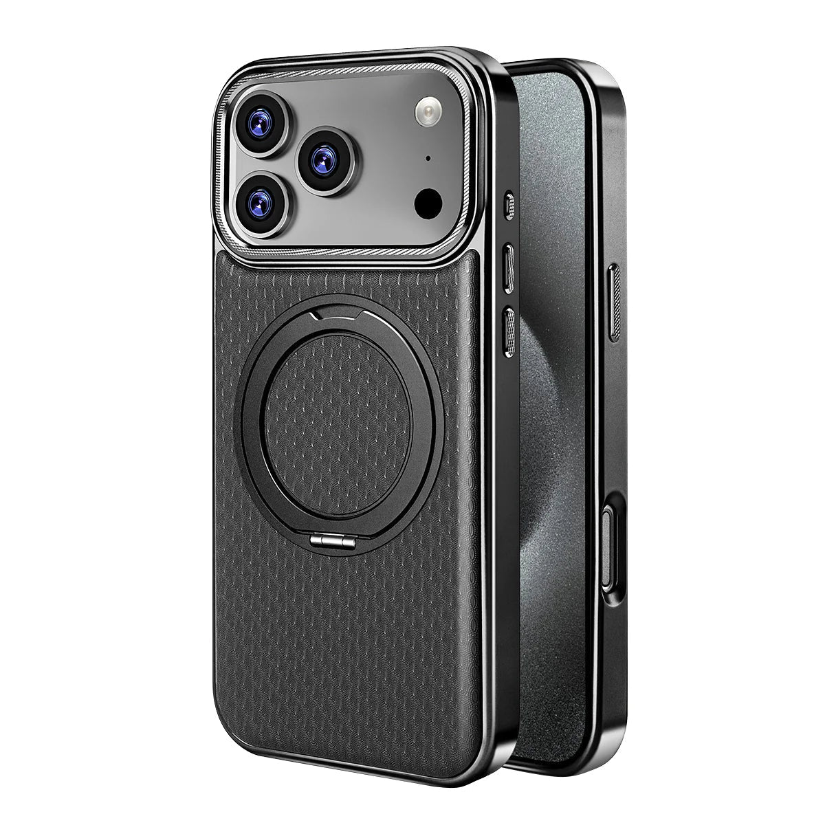 Luxury Leather MagCase with Rotating Bracket Holder - Watch Case