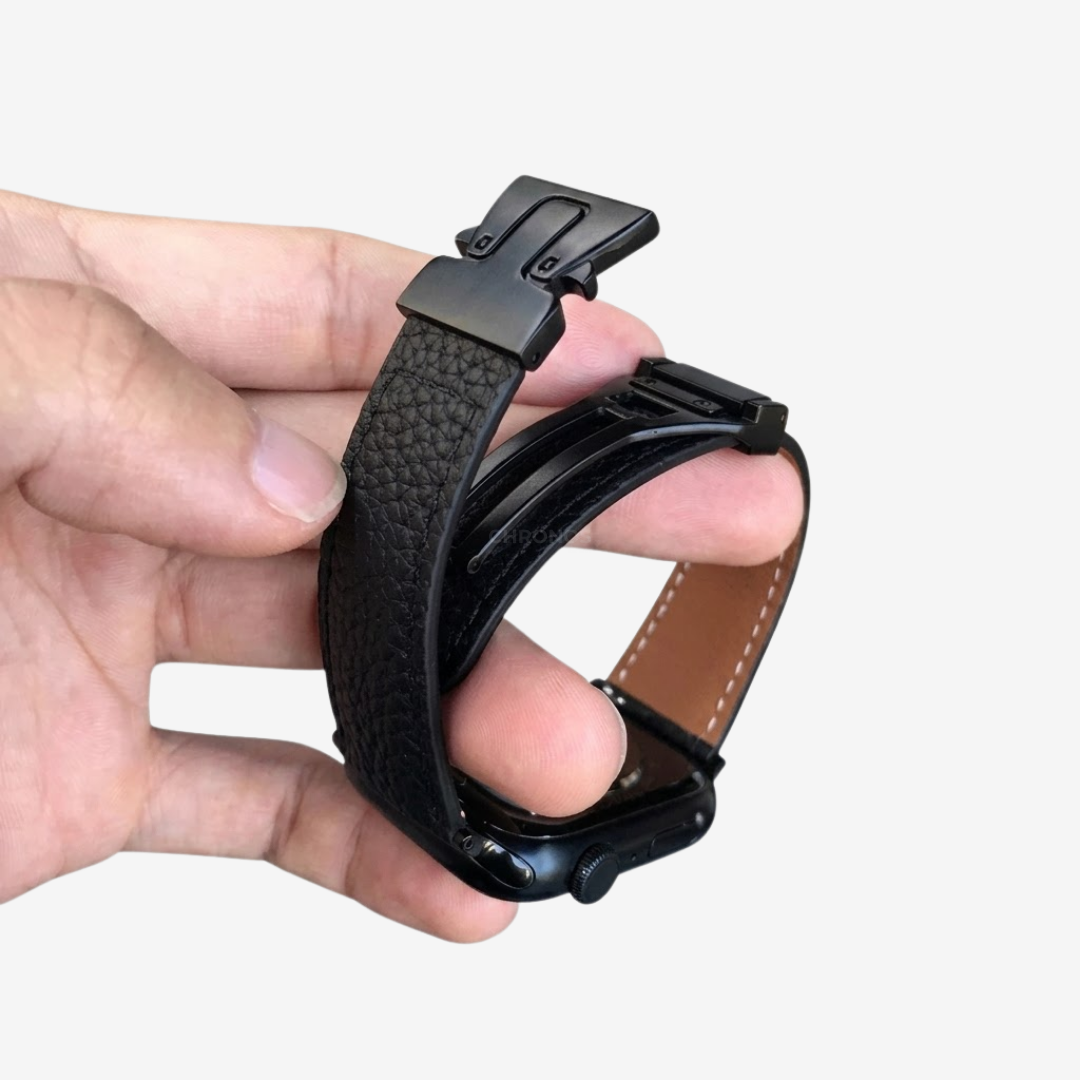 Magnetic Buckle Leather Strap For Apple Watch - Watch Band