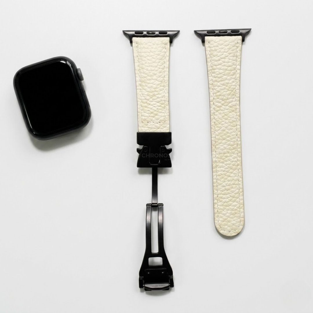 Magnetic Buckle Leather Strap For Apple Watch - Watch Band