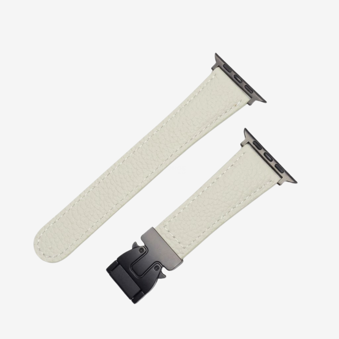 Magnetic Buckle Leather Strap For Apple Watch - Watch Band