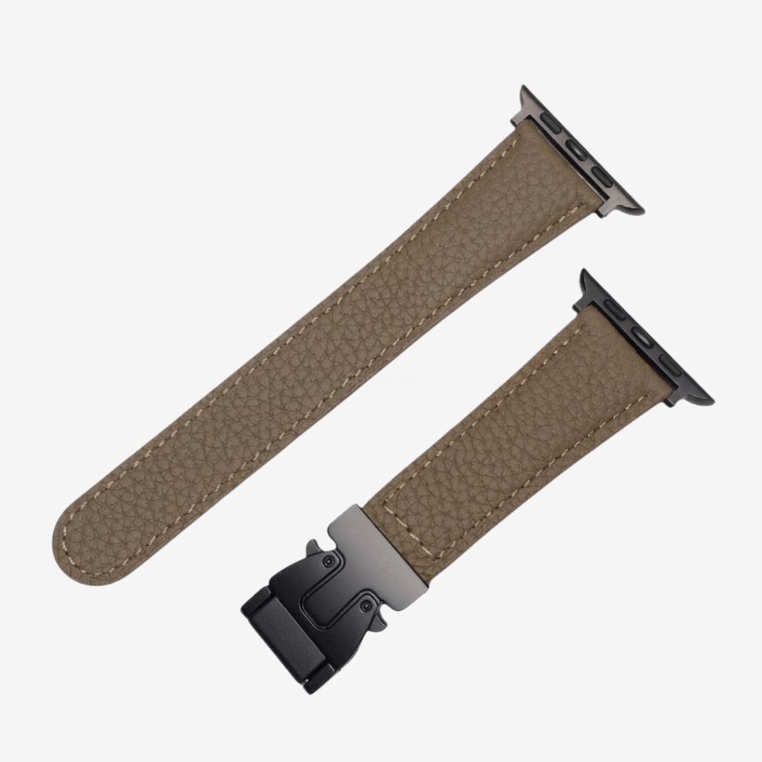 Magnetic Buckle Leather Strap For Apple Watch - Watch Band