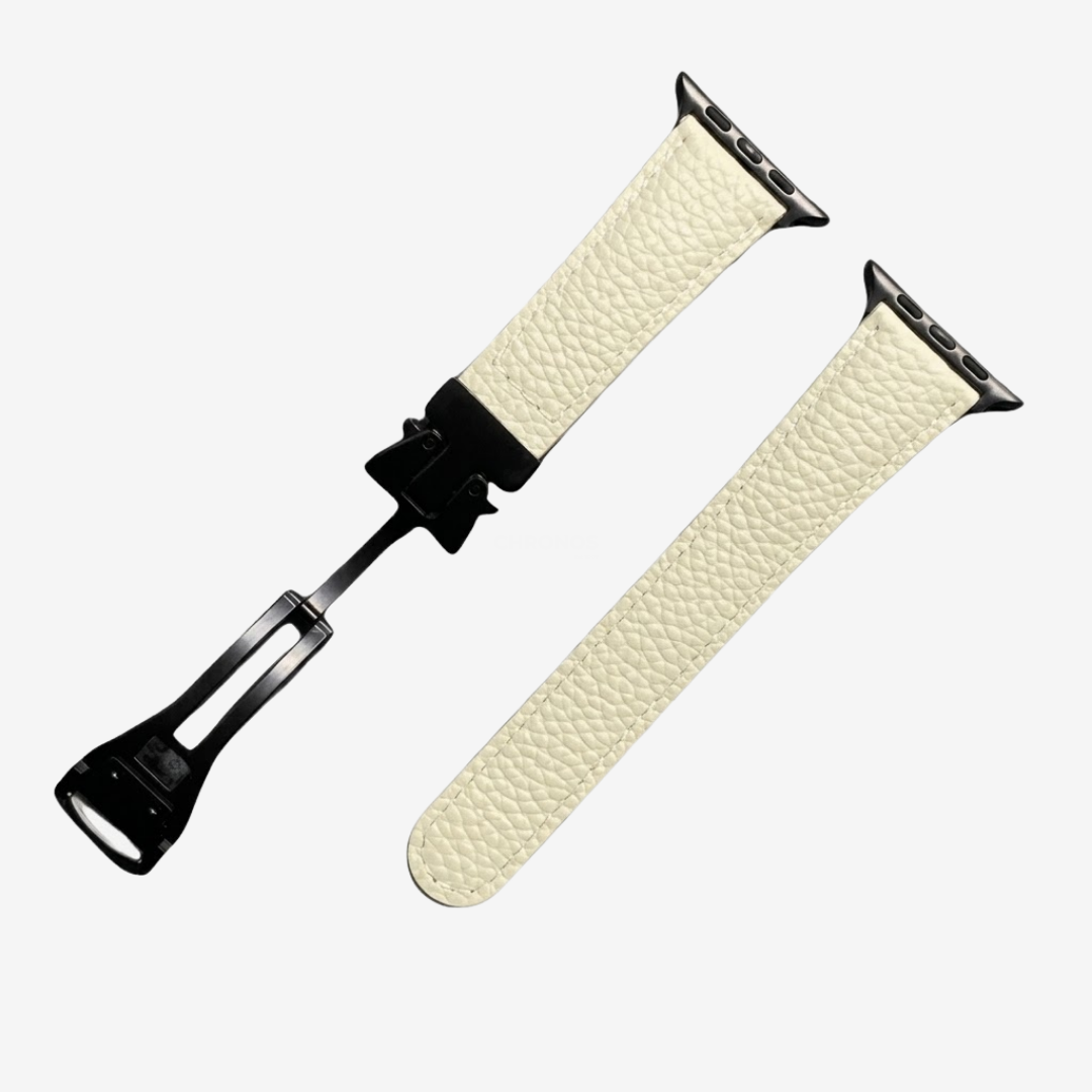 Magnetic Buckle Leather Strap For Apple Watch - Watch Band