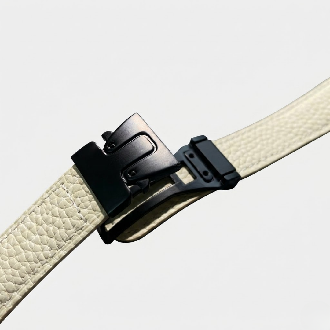 Magnetic Buckle Leather Strap For Apple Watch - Watch Band