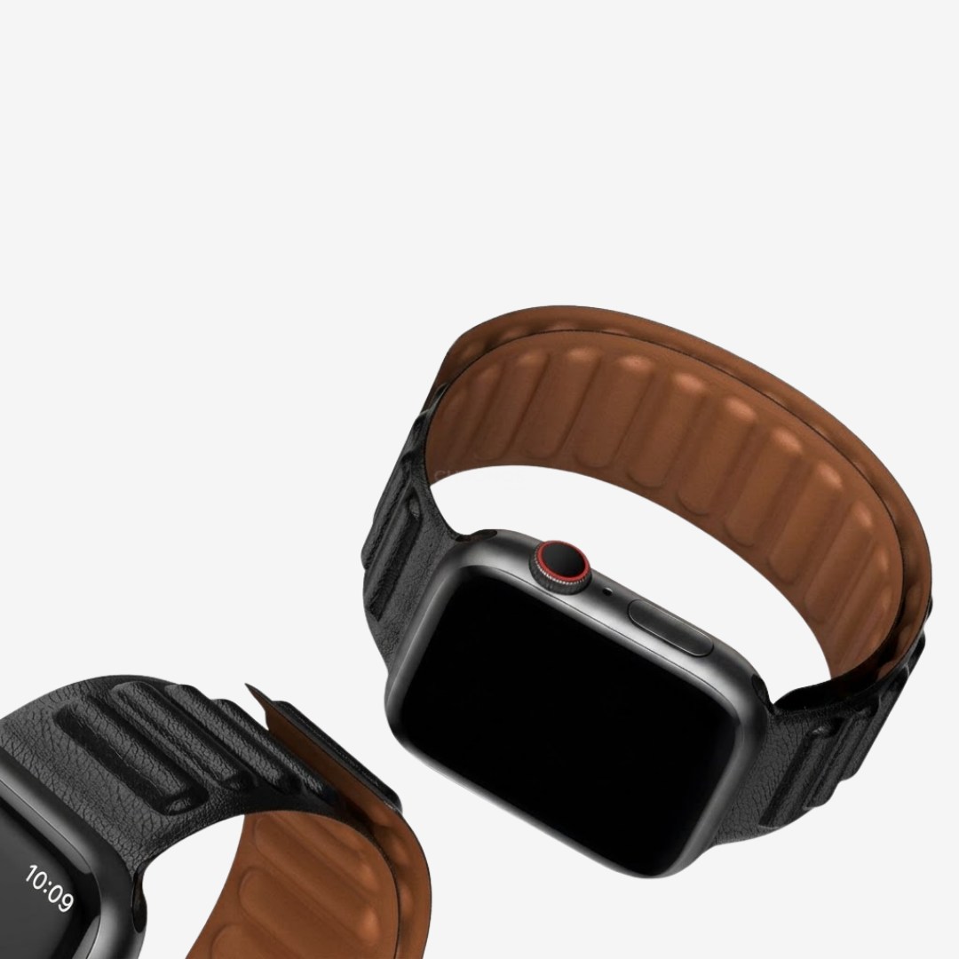 Magnetic Leather Link Band - Watch Band