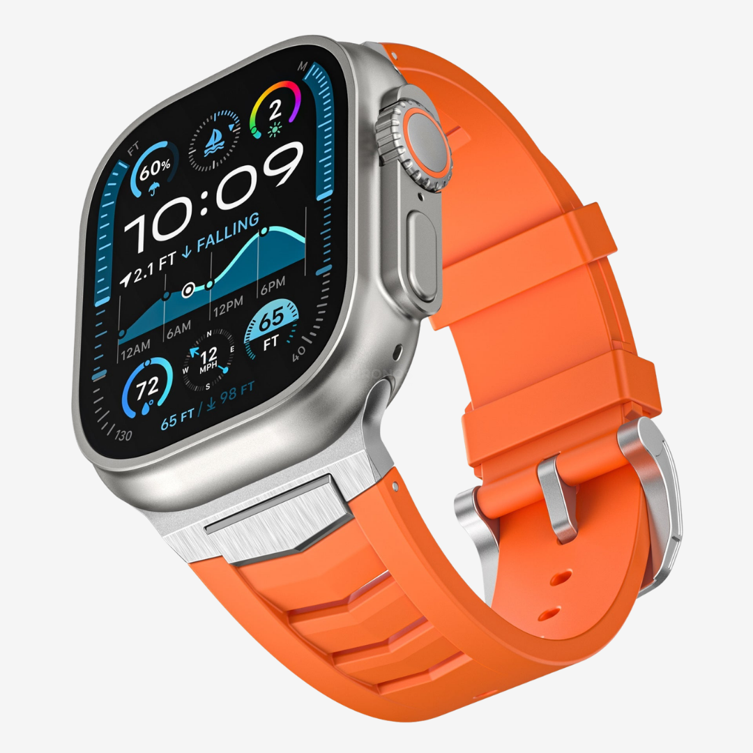 Mecha Fluororubber Band For Apple Watch - Watch Band