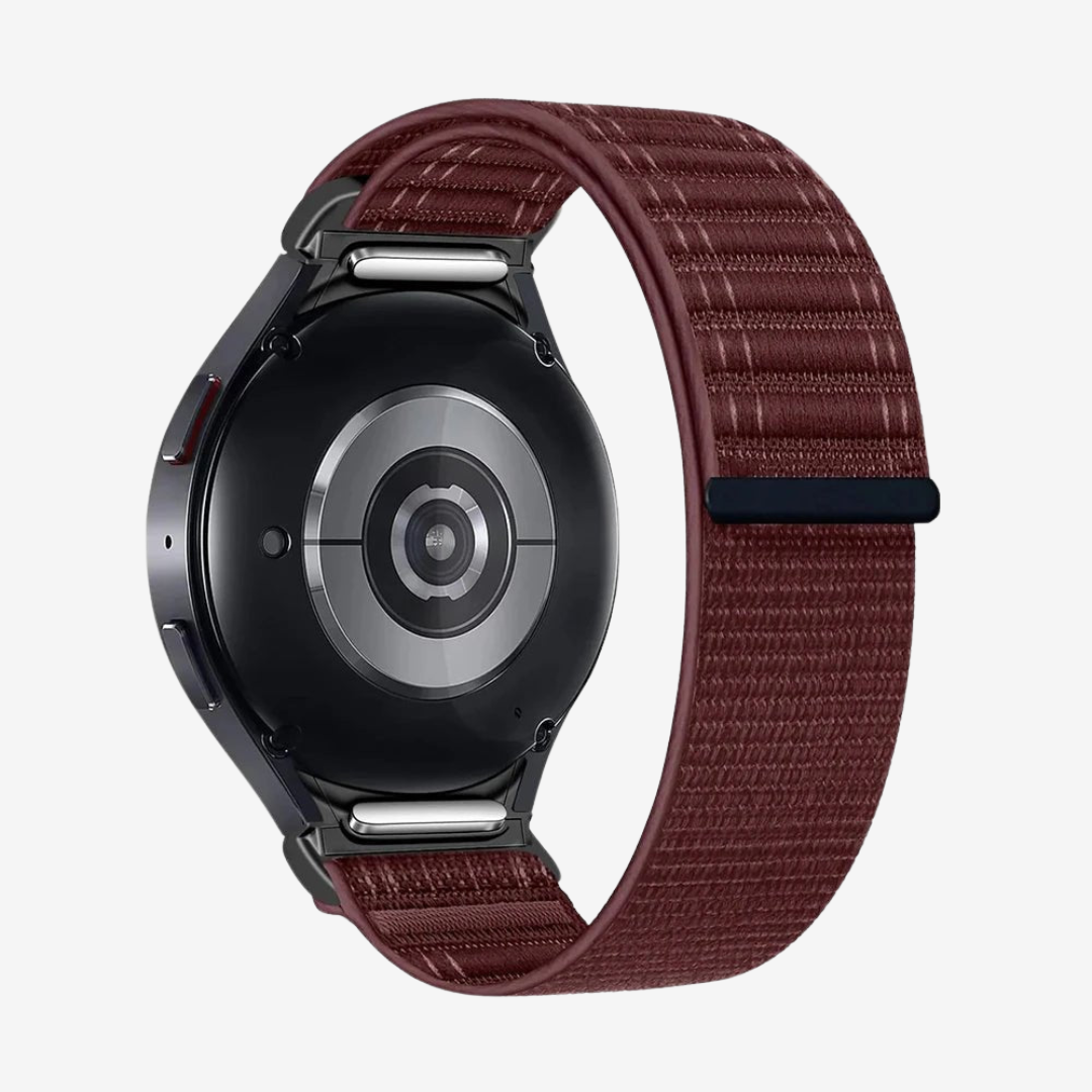 Samsung Watch Band - 20Mm (Nylon Velour) - Wine Red - Watch Band