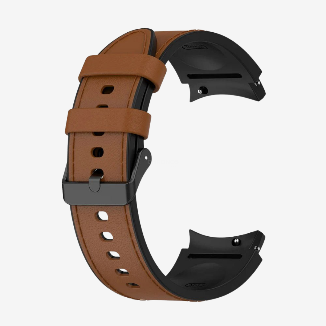 Samsung Watch Band - 20Mm (Cuir Sportif) - Brown - Watch Band