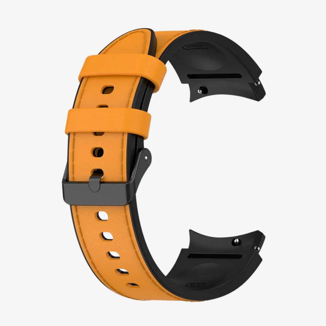 Samsung Watch Band - 20Mm (Cuir Sportif) - Orange - Watch Band