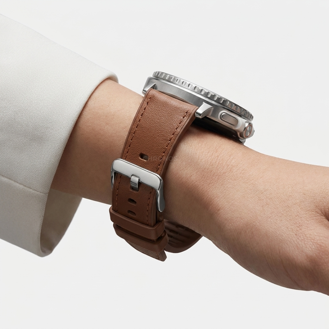 Samsung Watch Band - Galaxy Watch 8 (Sporty Leather) - Watch Band