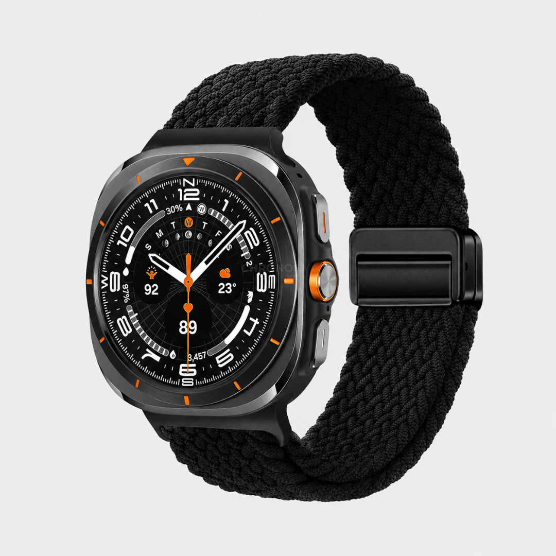 Samsung Watch Band - Ultra (Braided Nylon) - Black - Watch Band