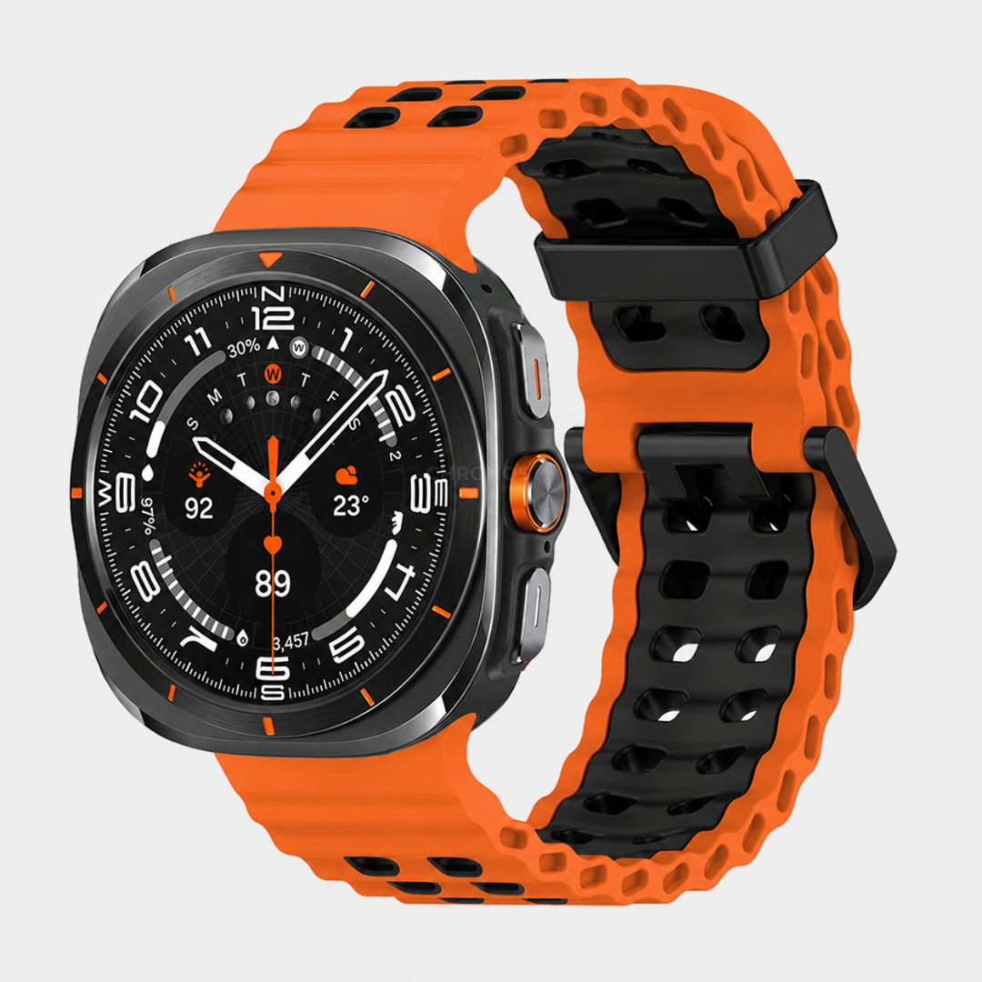 Samsung Watch Band - Ultra (Sport Marin) - Orange / Black - Watch Band