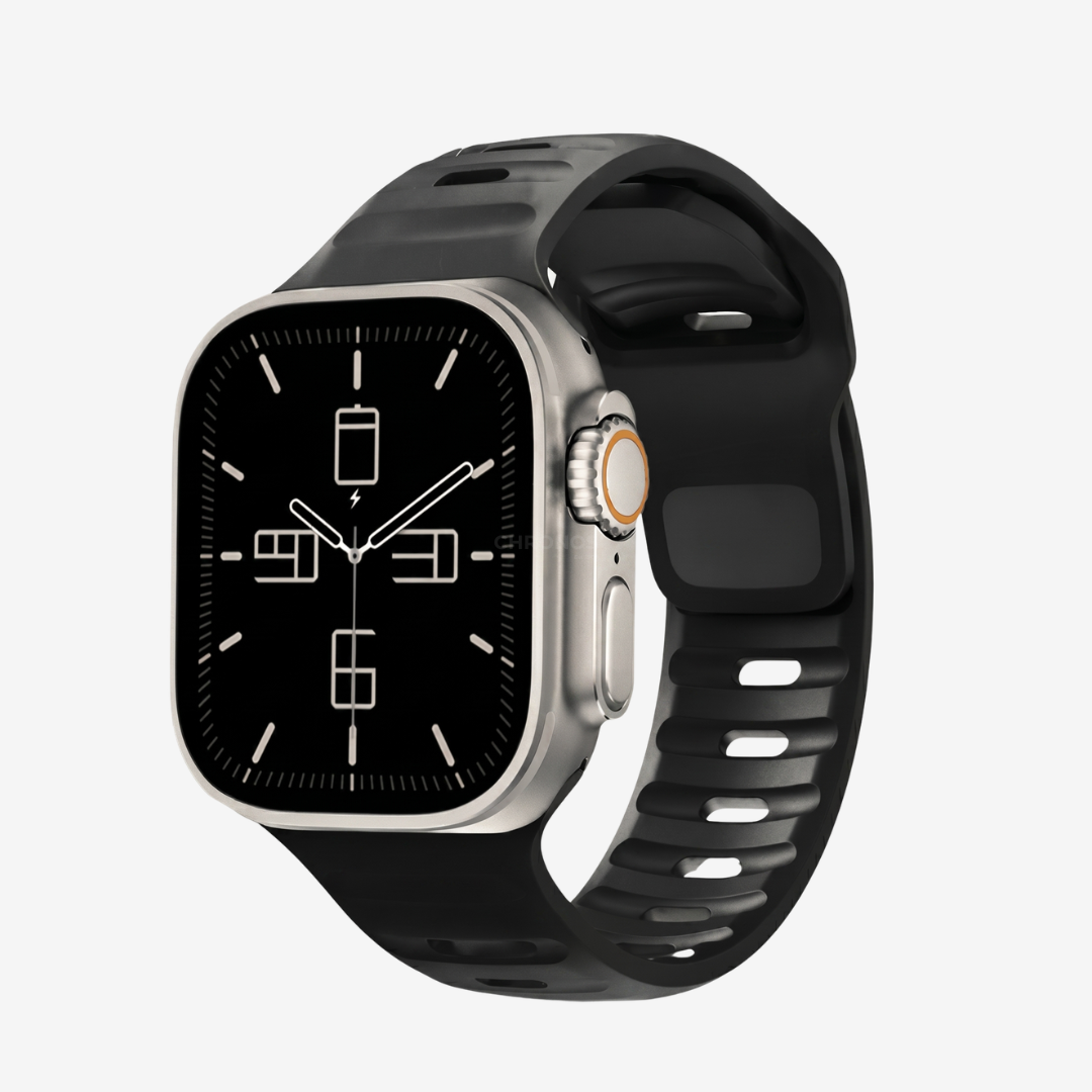 Sport Rugged Apple Watch Band - Black / 38mm 40mm 41mm - Watch Band