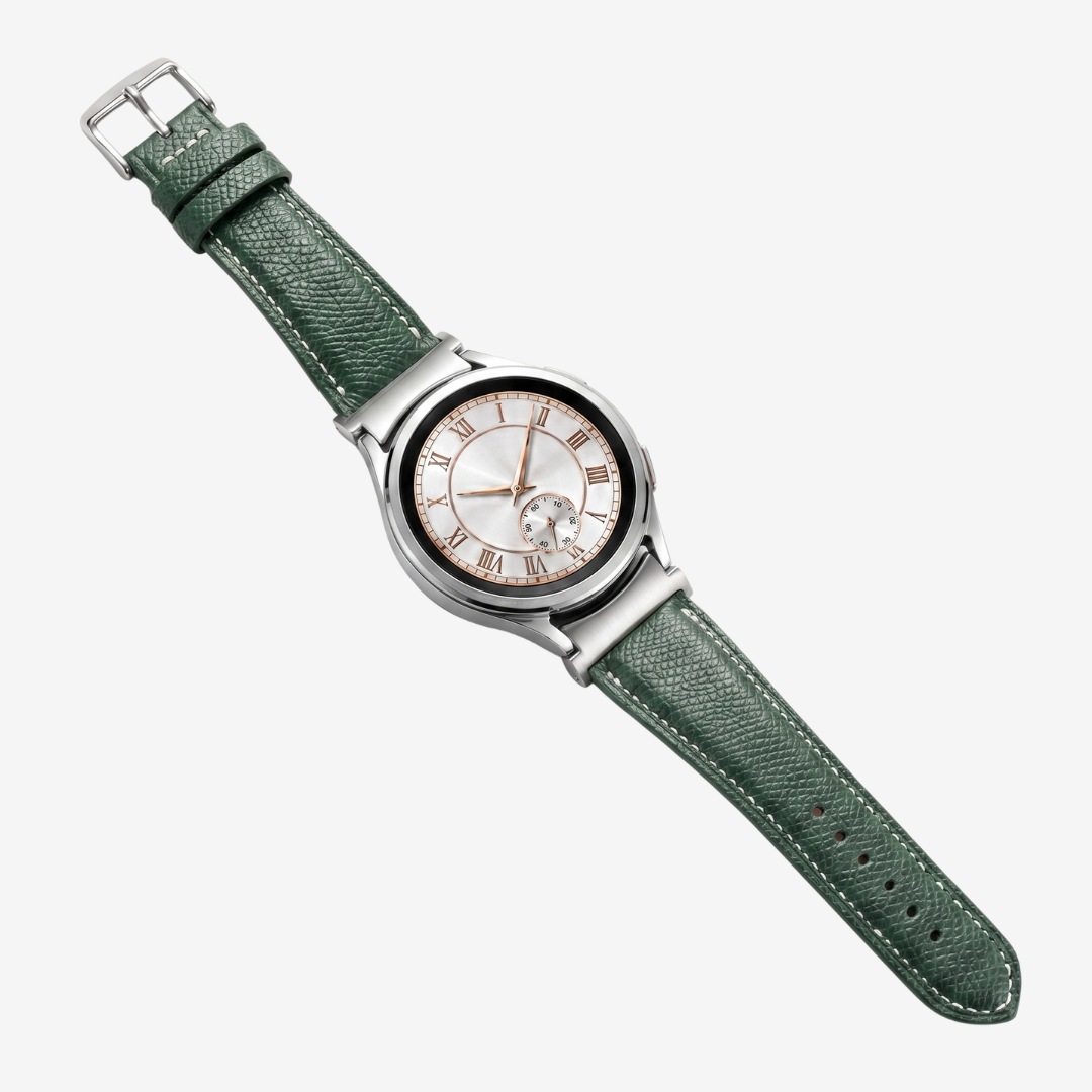 Le Chromatique - Bracelet Samsung 20Mm (Cuir Véritable Grainé) - Watch Band