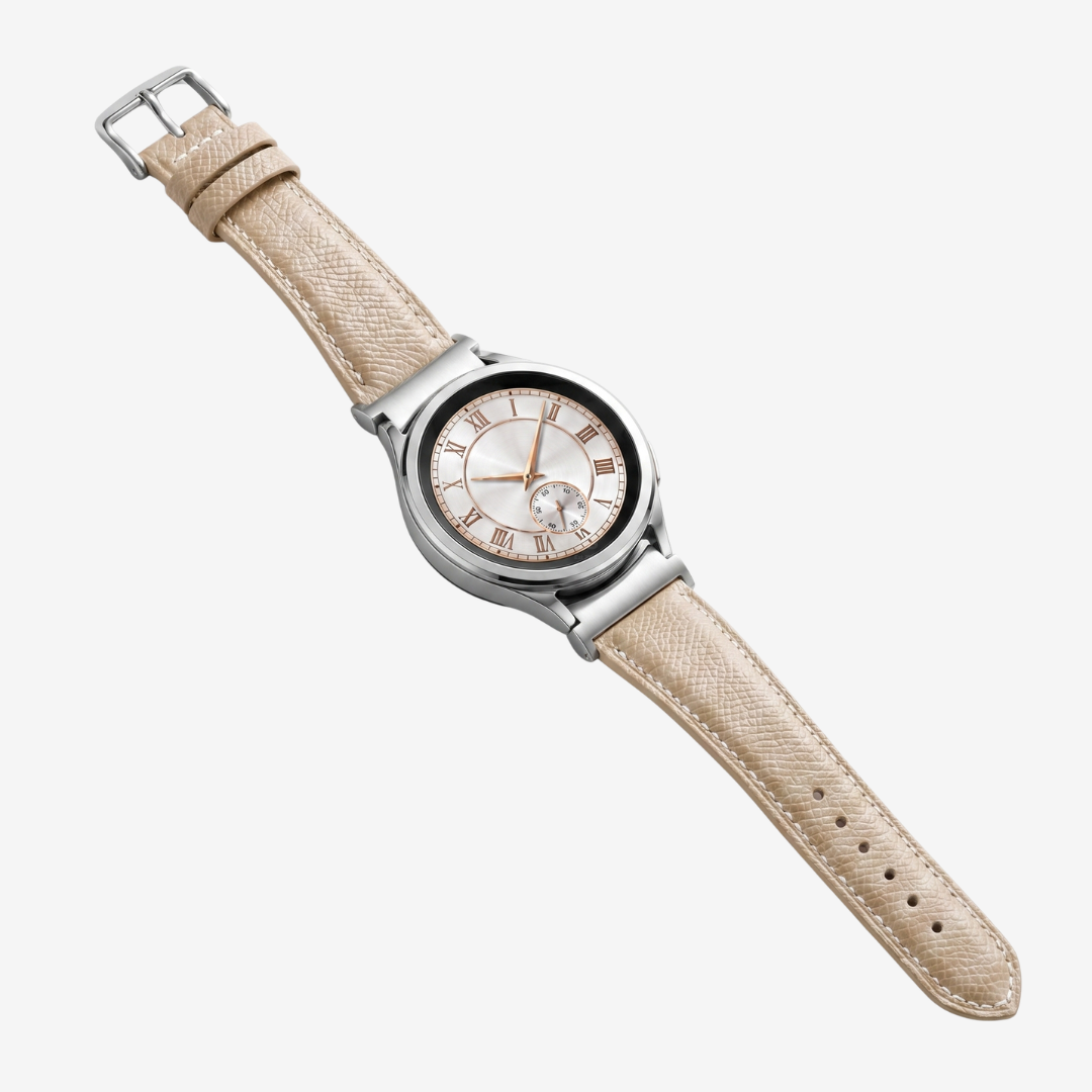 Le Chromatique - Bracelet Samsung 20Mm (Cuir Véritable Grainé) - Watch Band