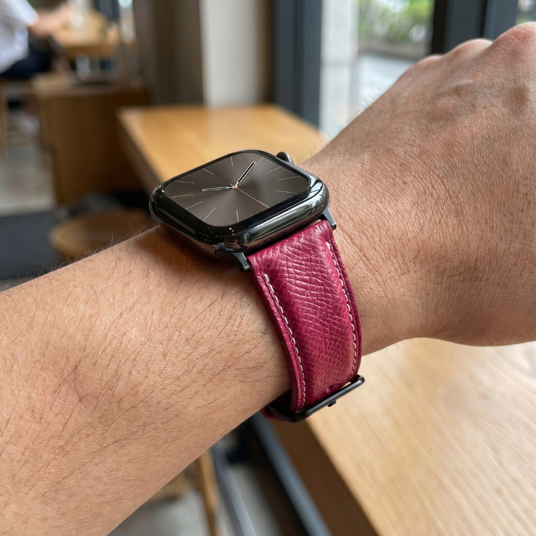 Le Chromatique - Bracelet Samsung Galaxy Watch 8 (Cuir Véritable Grainé) - Watch Band