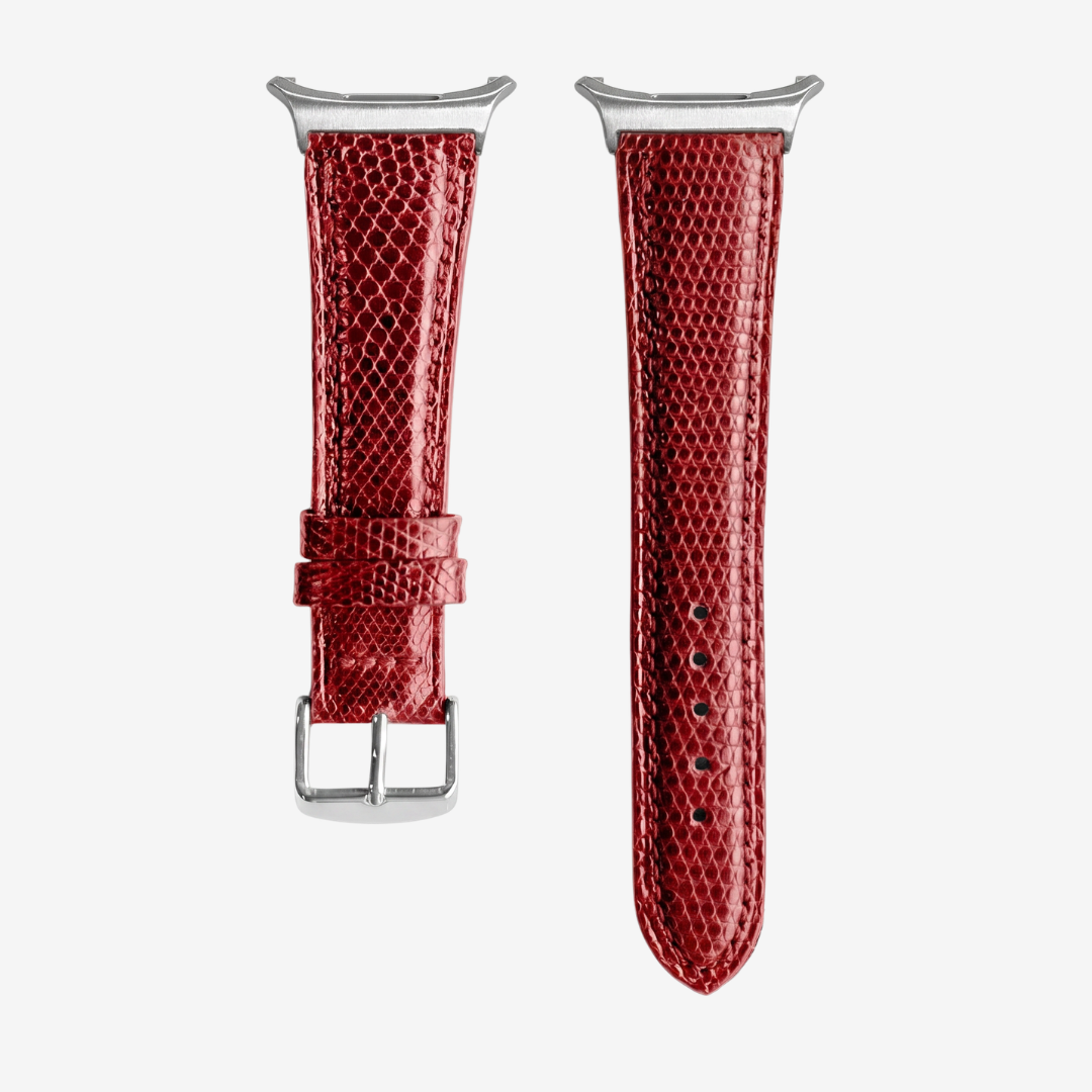 L’Exotique - Bracelet Samsung Ultra (Cuir Véritable Lézard) - Copper / Money - Watch Band