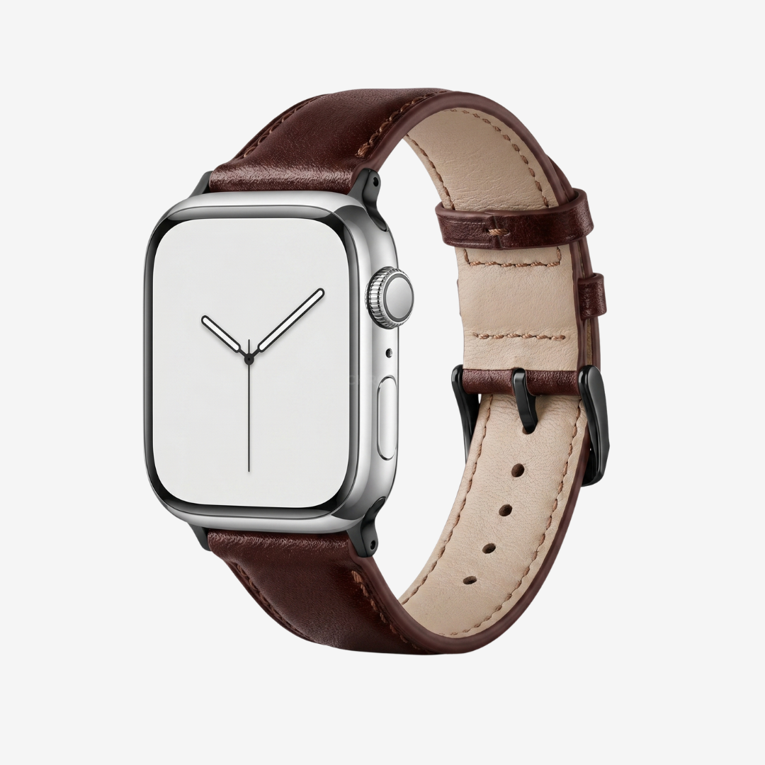 L’Intemporel - Bracelet Samsung Galaxy Watch 8 (Cuir Véritable Lisse) - Watch Band