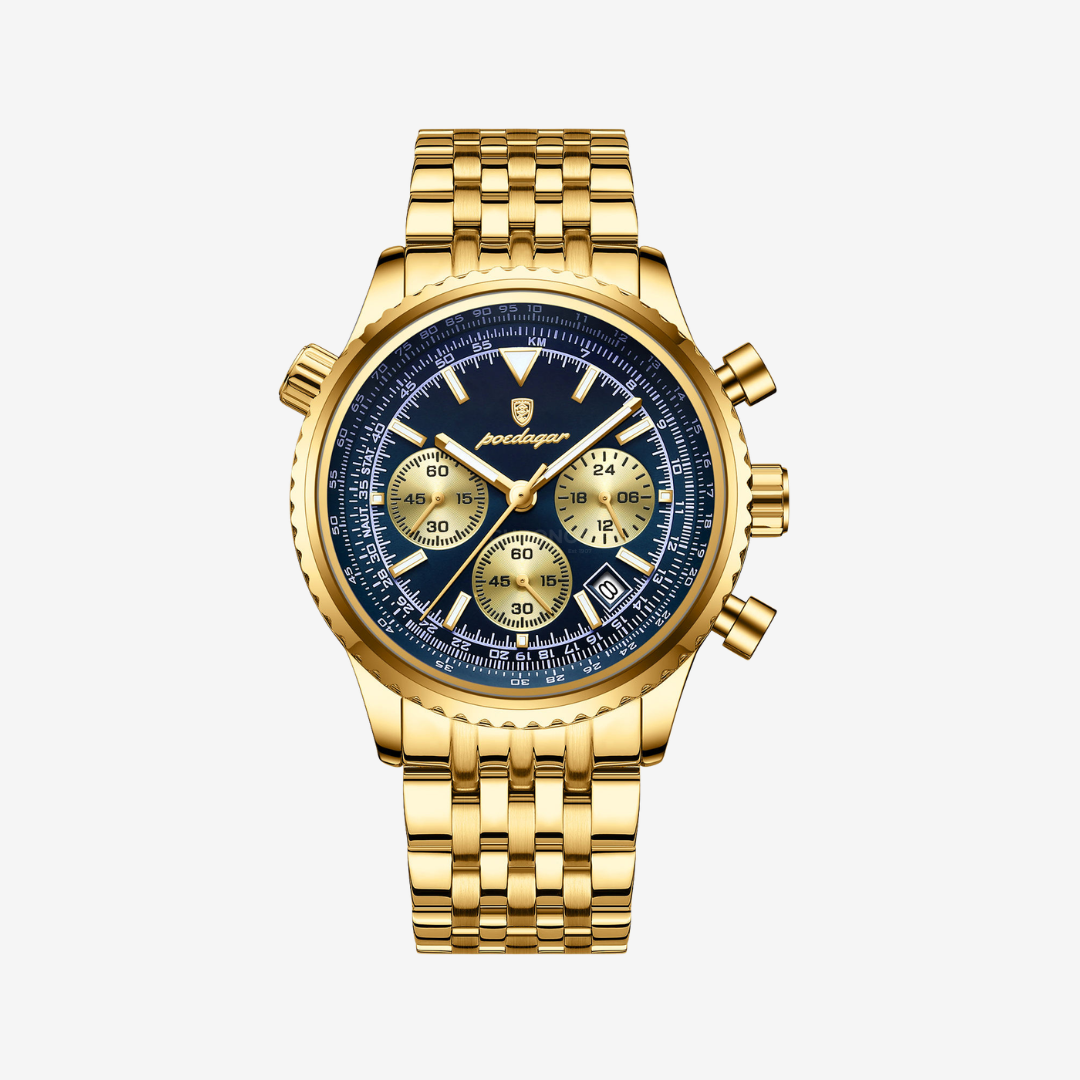 Watch – Adriano – 42mm - Gold Blue - Watch
