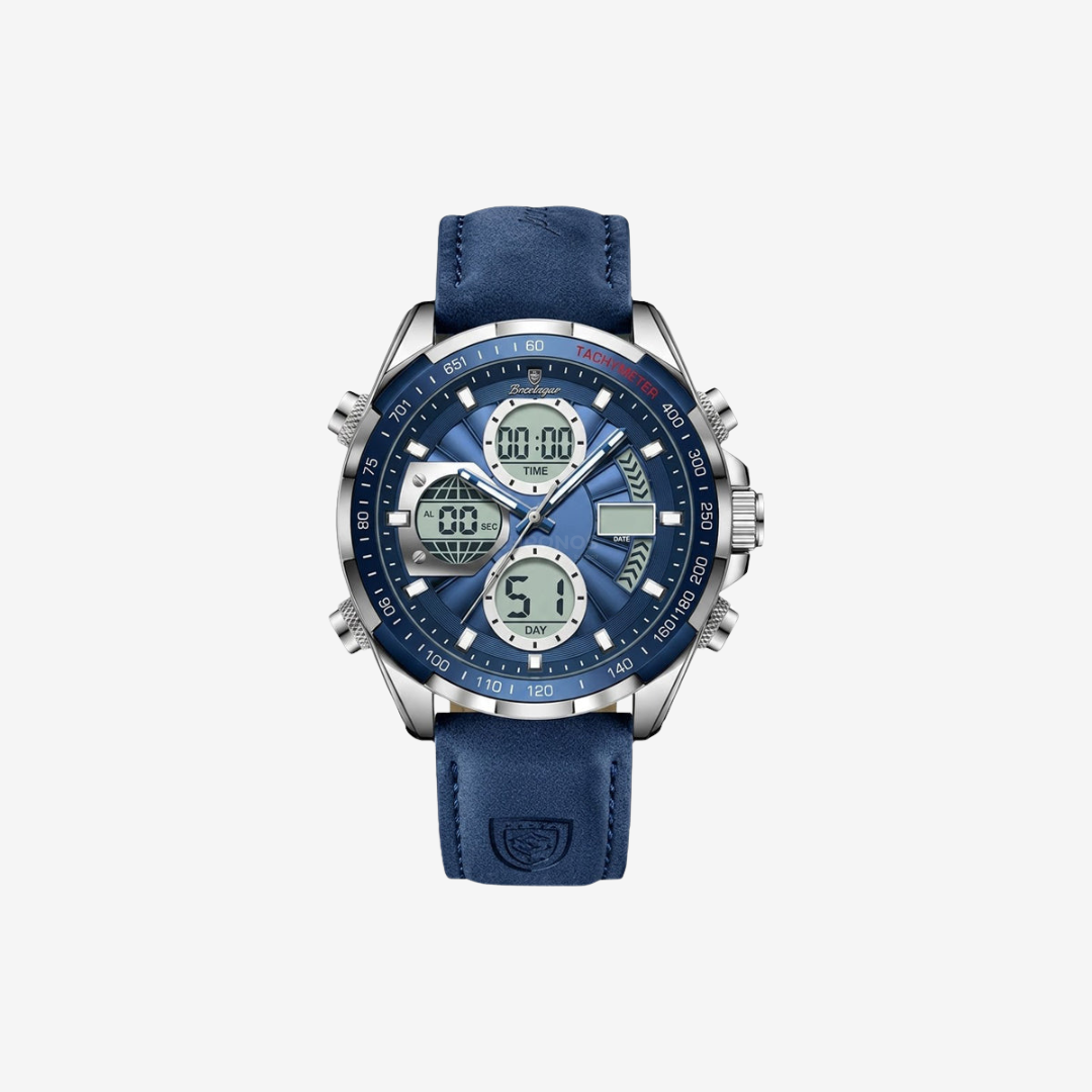 Watch – Capri – 46mm - Silver Blue - Leather - Watch