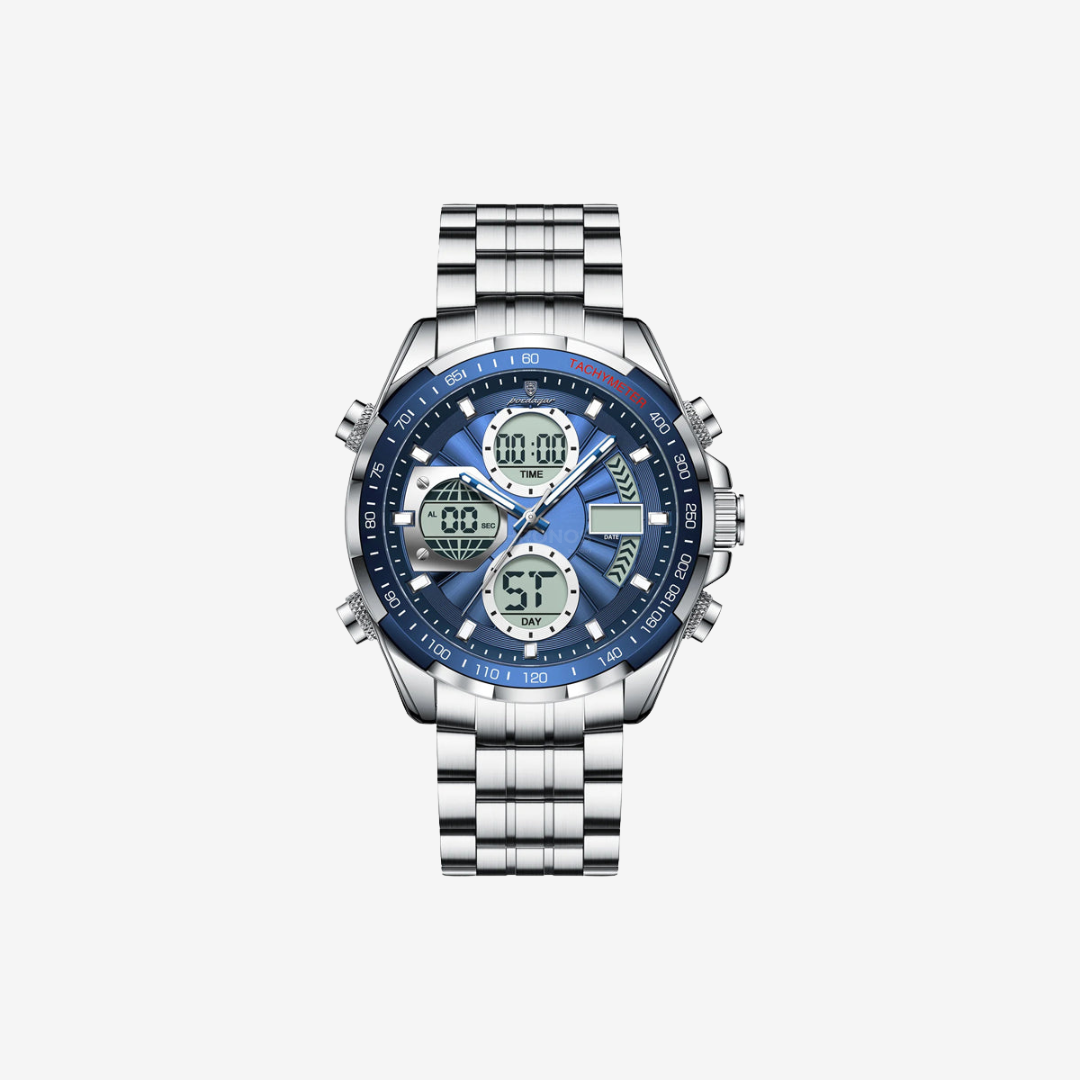 Watch – Capri – 46mm - Silver Blue - Steel - Watch