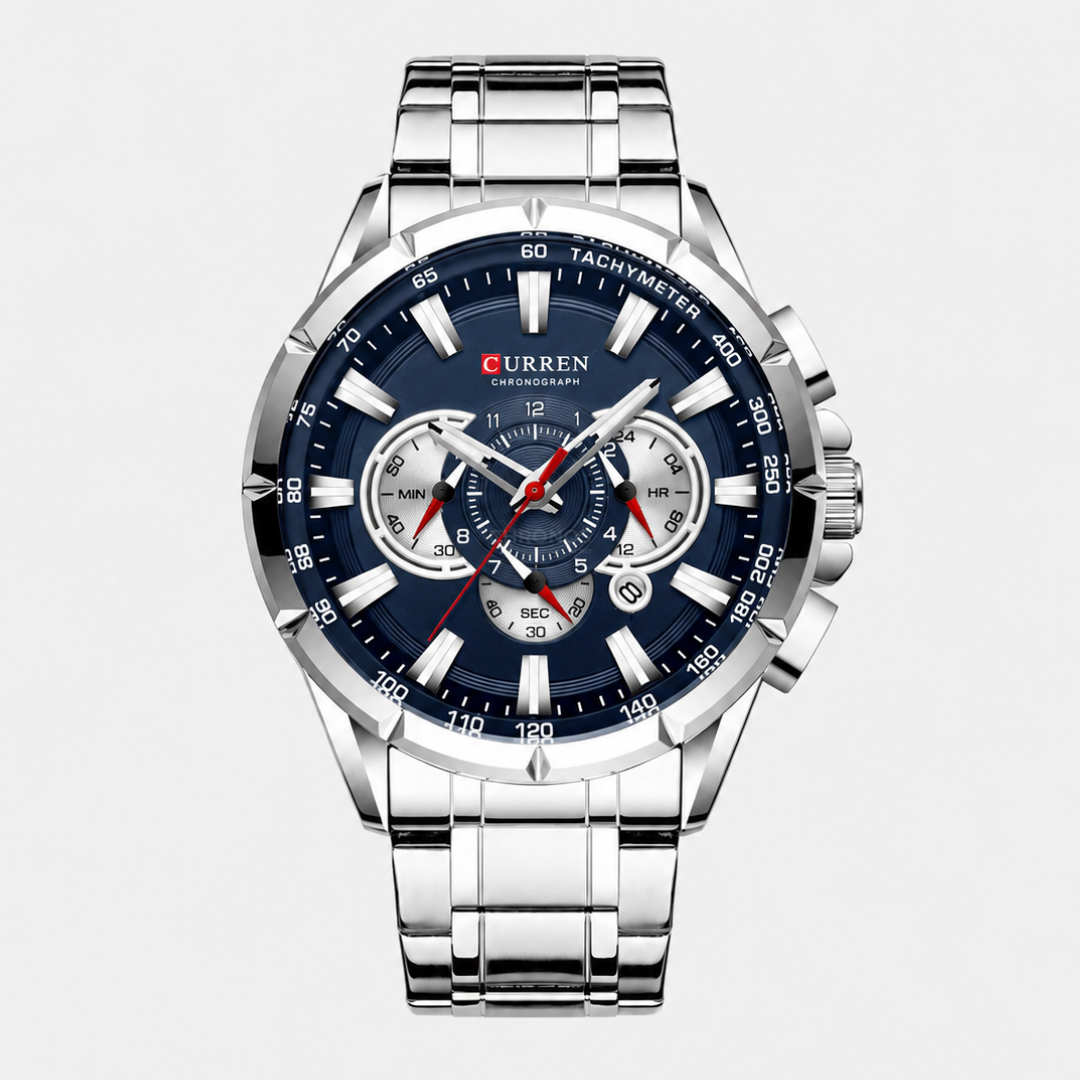 Watch – Ferrara – 48mm - Dark Blue / Silver - Watch