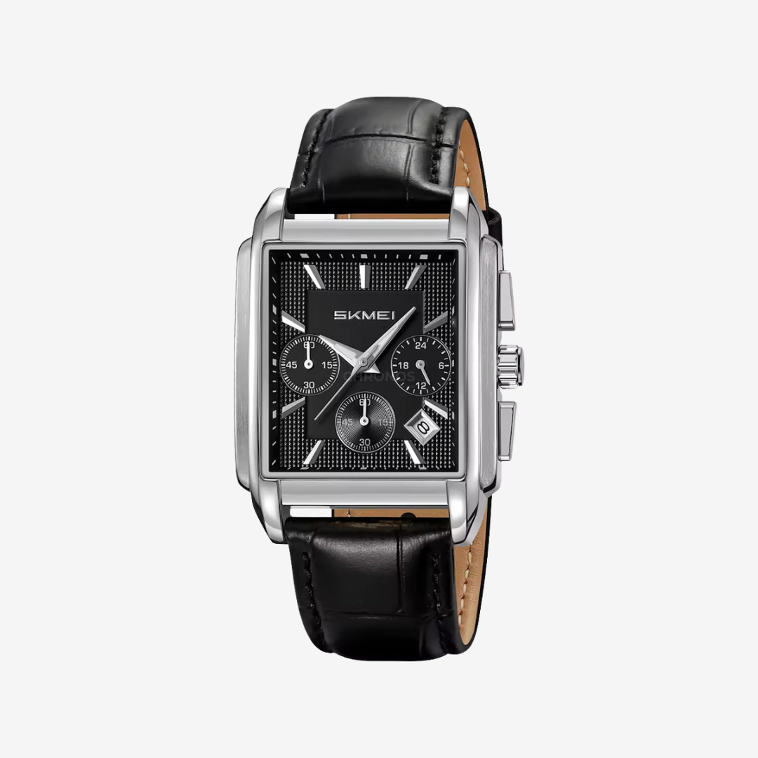Watch – Frascati – 42mm - Silver Black - Leather - Watch