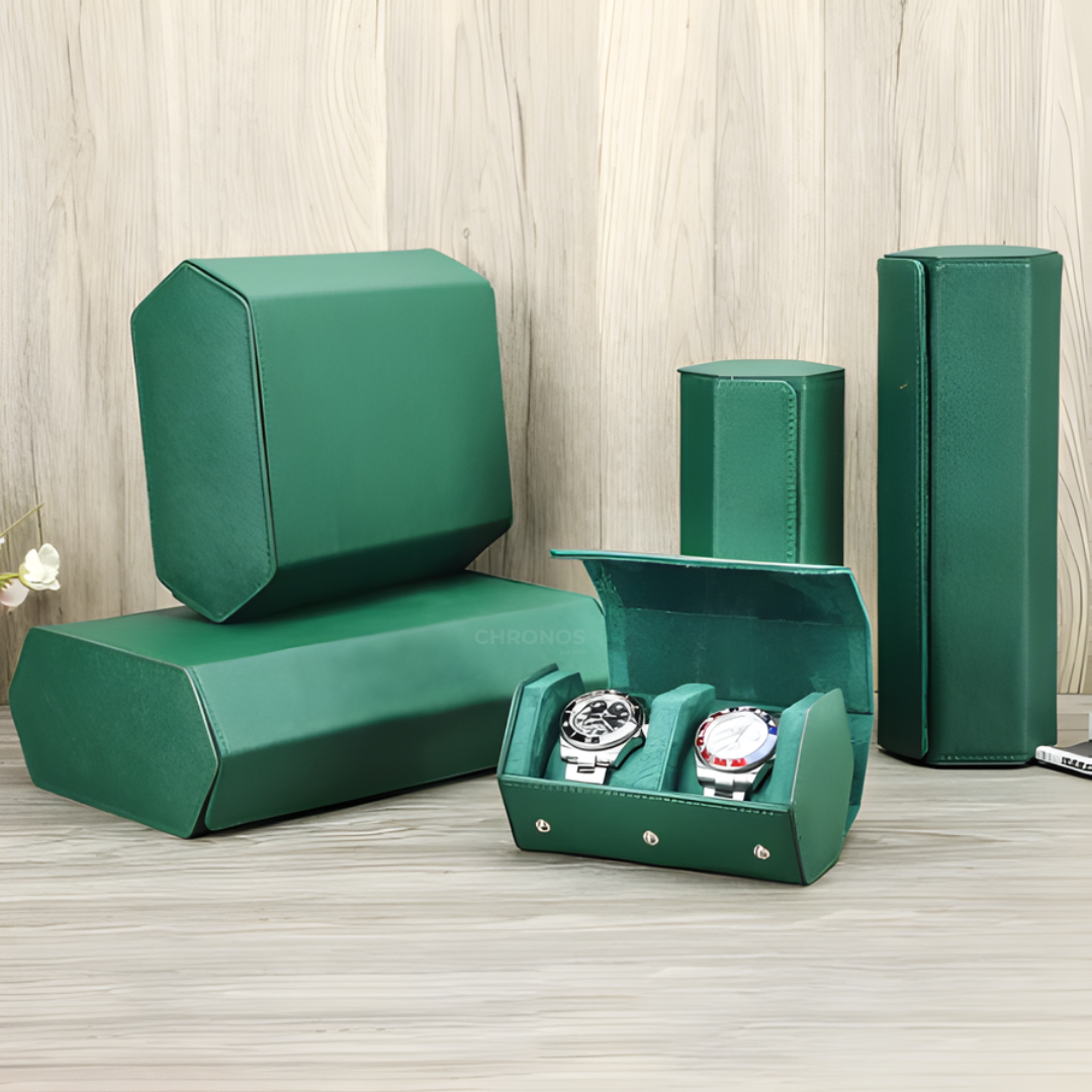 Watch Case – Emerald Roll 2 Slots - Watch Case