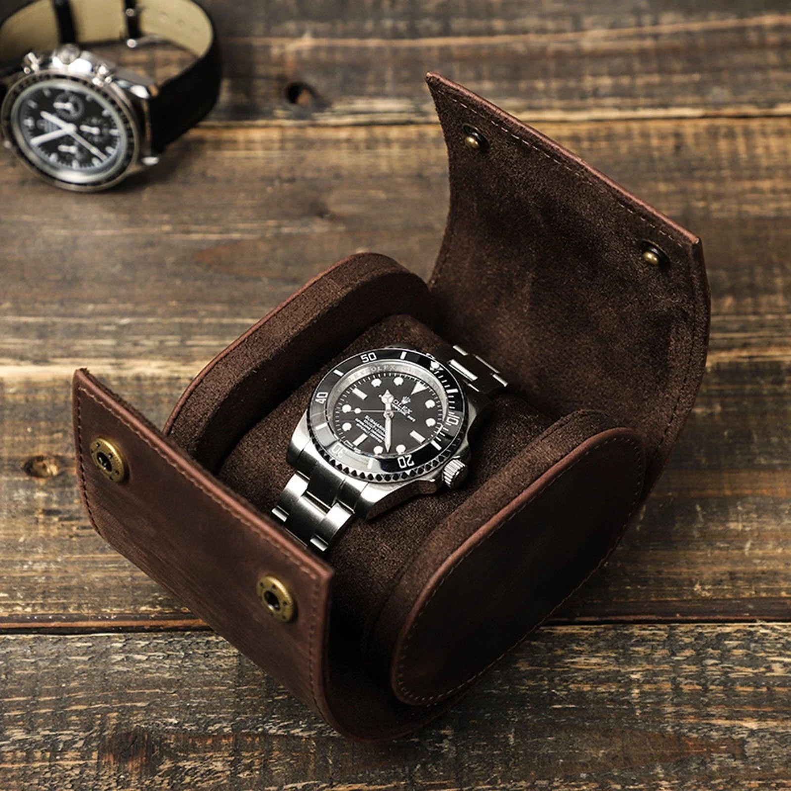 Watch Roll – Leather 1 Slot - Watch Roll