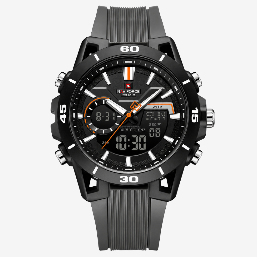 Watch – Salerno – 42mm - Black / Grey Band - Watch