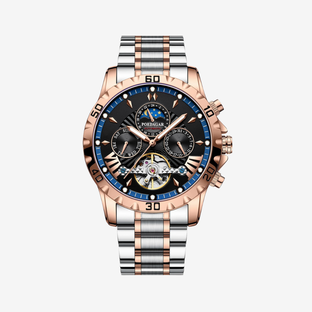 Watch – Trento – 43mm - Rose Gold Blue - Watch