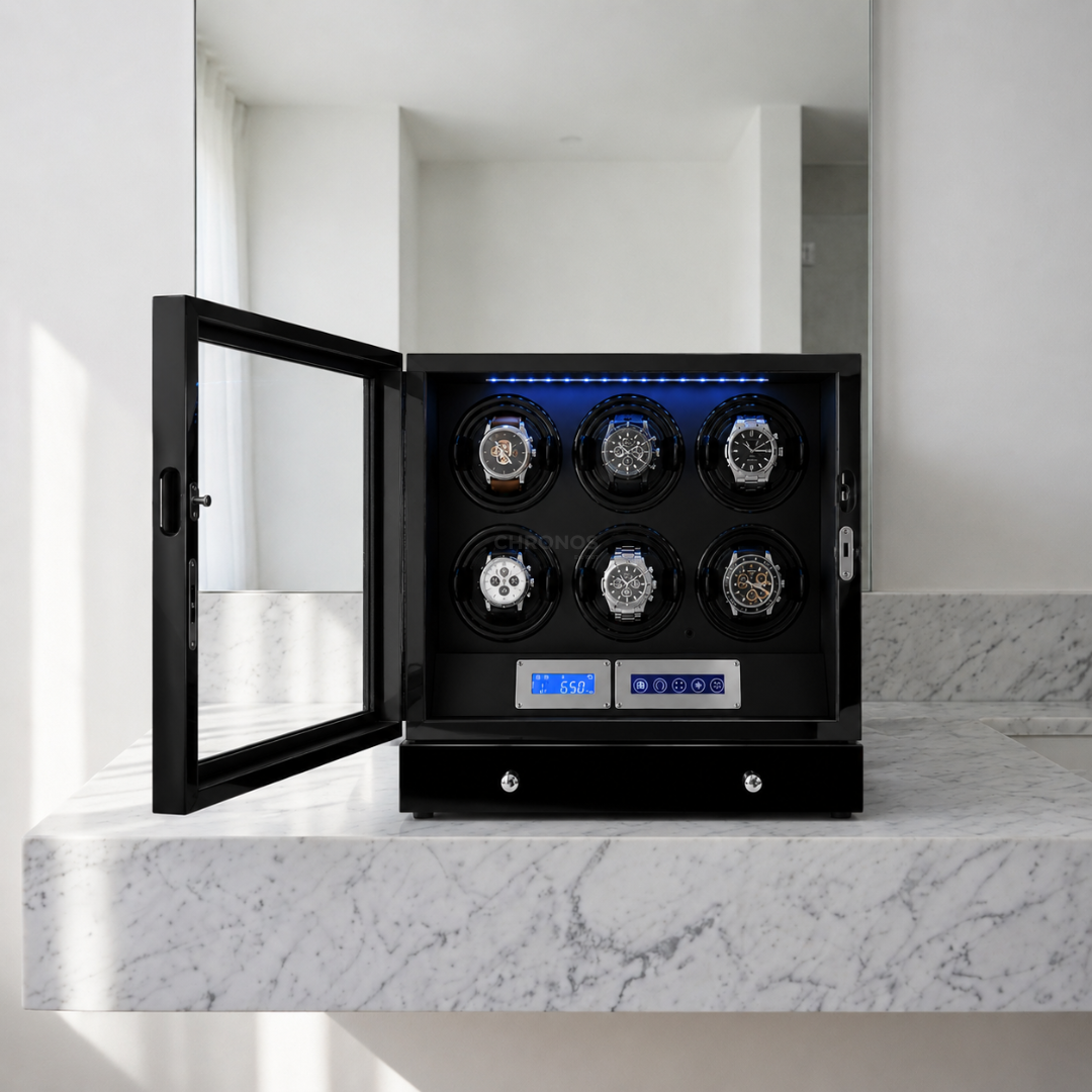 Watch Winder – Black Sync - Watch Winder Safe