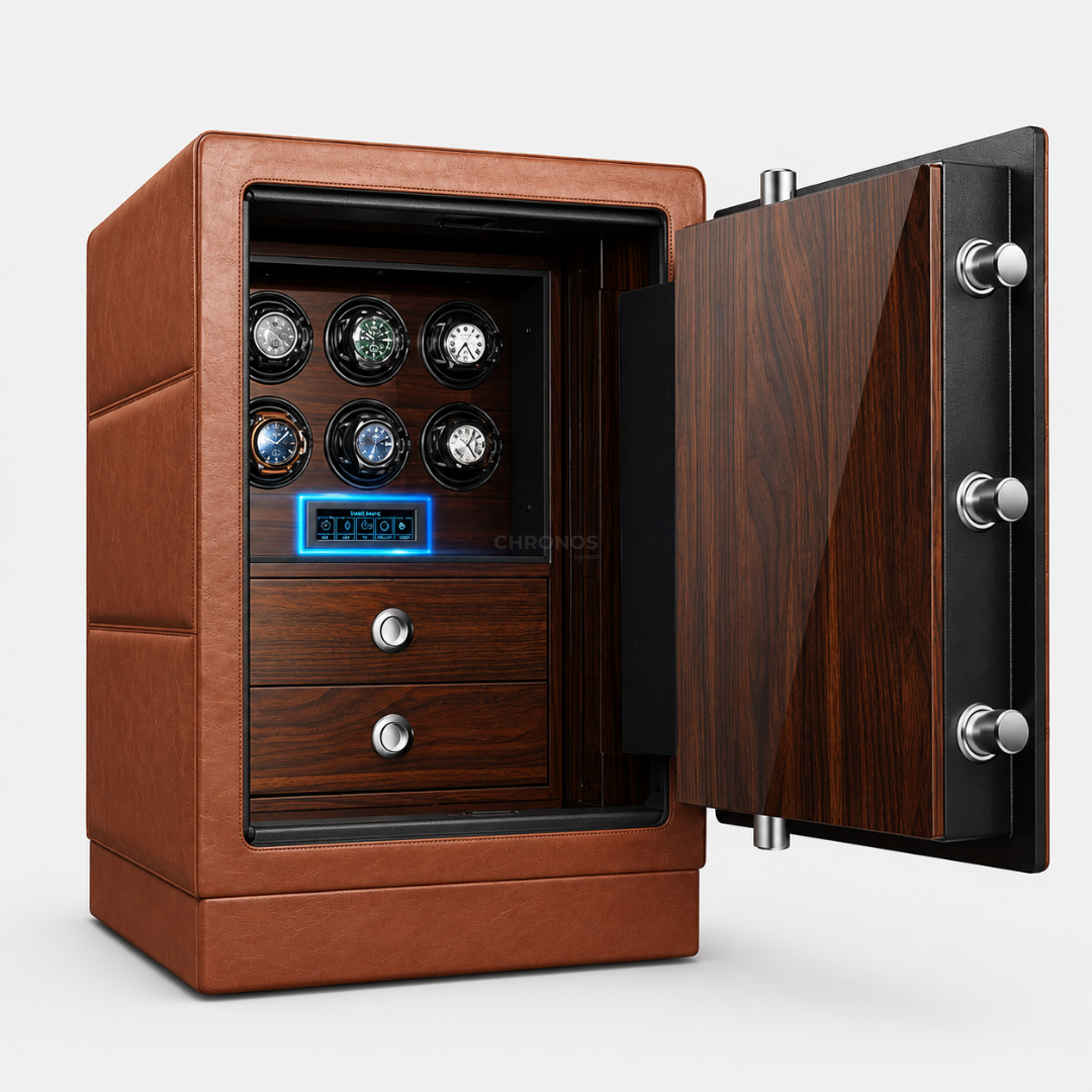 Watch Winder Safe – Chesterfield Vault - 6 Slots / US / CAN - Watch Winder Safe