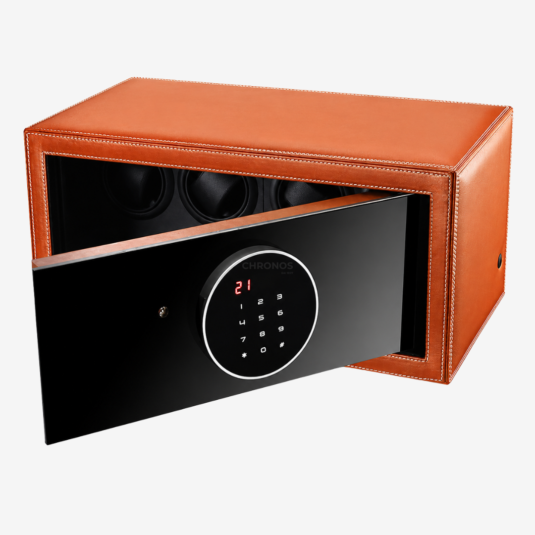 Watch Winder - Orange Time Guardian 4 Slots
