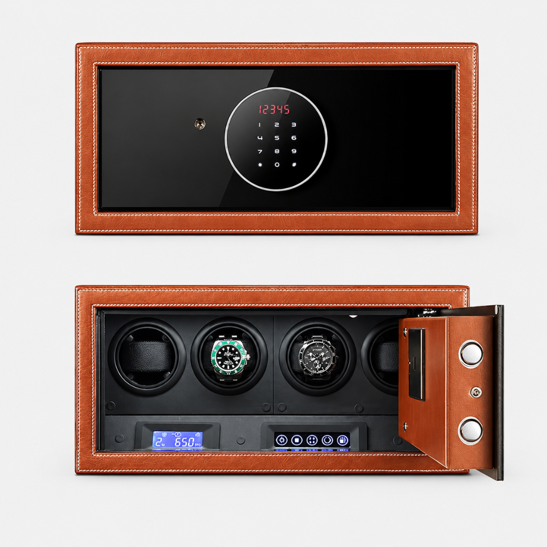 Watch Winder - Orange Time Guardian 4 Slots