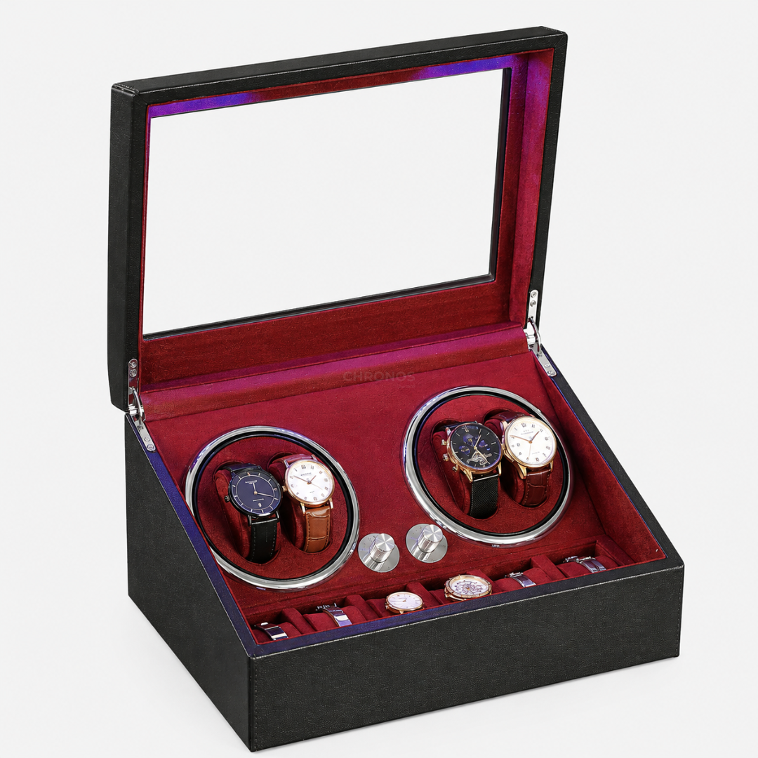 Watch Winder – Prestige Light 4 Rotating Slots + 6 Slots