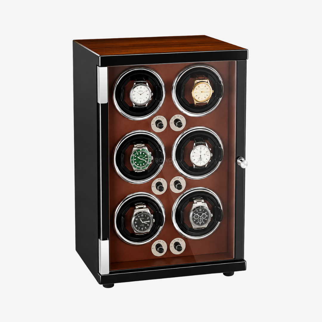 Watch Winder – Wood Grain 6 Slots