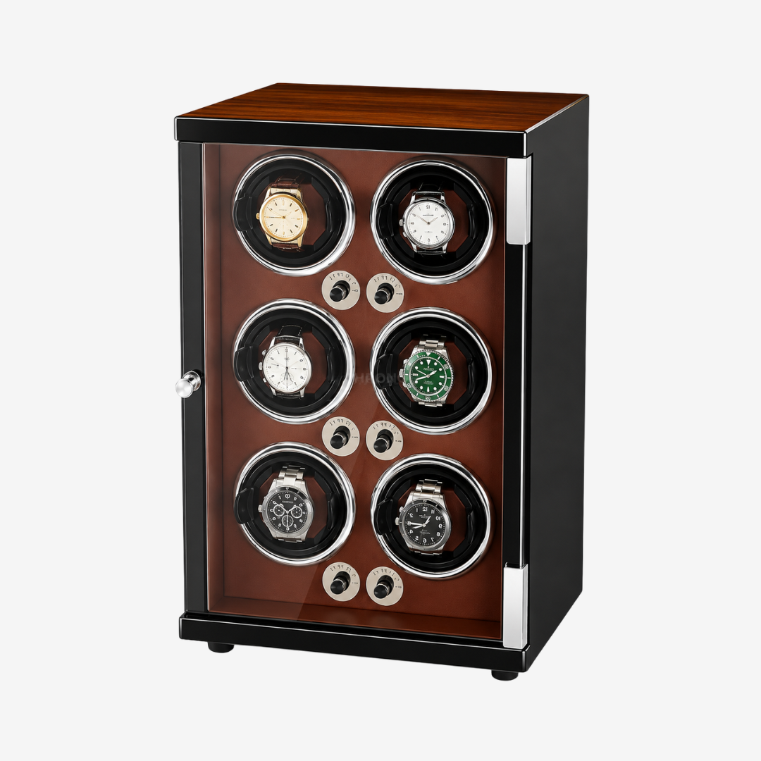 Watch Winder – Wood Grain 6 Slots